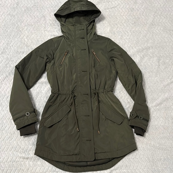 Athleta Jackets & Blazers - Athleta Green Utility Jacket with Adjustable Fit Size XXS